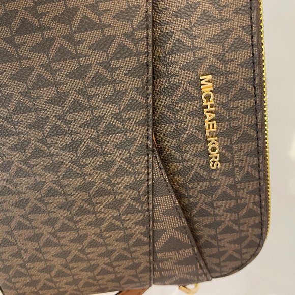 Michael Kors Jet Set Xcross Crossbody Bag MK Brown - Picture 9 of 14